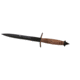 UZI British Commando Steel Single Edged Blade, Black and Brown UZK-FXB-005