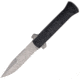 UZI Collapsible Fixed Blade Knife, 4in, Partially Serrated, Black Composition Handle ZF0026BKSB