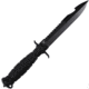V NIVES Black Rambo Savage Fixed Blade, VNIFB32FPBBK