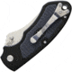 V NIVES Stout Linerlock Folding Knife, 3.63in Closed, 2.25in Satin 8Cr13Mov SS Drop Point, Black Aluminum Handle With Gray Rubber Insert, Thumb Stud, Pocket Clip, Storage Case., V07ALPBK