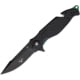 V NIVES TGL Trailblazer Linerlock Blk Folding Knife, 3.75" black finish partially serrated D2 tool stee, Black FRN handle, V23GPSBGBK