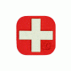 Vanquest Gear Medical Cross - Glow In The Dark Patch, Red, 9ZMDCR-100-RD-GITD