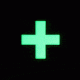 Vanquest Gear Medical Cross - Glow In The Dark Patch, Red, 9ZMDCR-100-RD-GITD