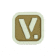 Vanquest Gear Vanquest V Logo - Glow In The Dark Patch, Coyote Tan, 9ZVQSQ-088-CT-GITD