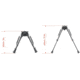 Vector Optics Carbon Fiber Swivel Spring Bipod, 9-13.5in, Black, RSCFS-09