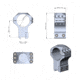 Vector Optics 30mm X-Accu 1.5in Profile Dovetail Rings