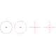 VictOptics Red Dot Sight, 1x, 23x34mm Objective Window, 4 Reticles, 6061-T6, Black, RDSL04