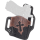 Versacarry Guardian Holster - Arc Angel Design - Owb - Black Base / Vintage Tan Patch, Size 2, Black, UGA2BLK-T