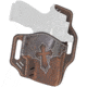 Versacarry Guardian Holster - Arc Angel Design - Owb - Brown Base / Vintage Grey Patch, Size 2, Brown, UGA2BRN-G