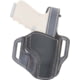Versacarry Trooper Leather OWB Belt Holster w/Thumb Break, Size 04, SIG Sauer P365/Springfield Armory Hellcat, Right Hand, Gray/Gunmetal Base w/ Black Patch, TR32141