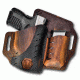 VersaCarry Underground Premium, Guardian OWB Holster w/Mag Pouch, Black Vault, Water Buffalo Leather, Black/Distressed Brown, Full Size UGMB1BRN