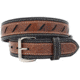 Versacarry Underground Triple-Ply Extra Heavy Duty Leather Belt, Black Base / Vintage Tan Patch, 34in, 303/34-T