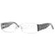 Versace VE 1153B Eyeglasses Styles - Silver Frame w/Non-Rx 51 mm Diameter Lenses, 1000-5116