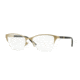 Versace VE1218 Single Vision Prescription Eyeglasses 1357-53 - Sand Pale Gold Frame