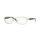 Versace VE1226B Single Vision Prescription Eyeglasses 1000-52 - Silver Frame