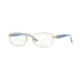 Versace VE1226B Single Vision Prescription Eyeglasses 1398-52 - Pale Gold Frame