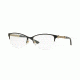Versace VE1228 Single Vision Prescription Eyeglasses 1291-53 - Black/pale Gold Frame