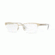 Versace VE1241 Progressive Prescription Eyeglasses 1252-54 - Pale Gold Frame
