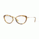 Versace VE1244 Progressive Prescription Eyeglasses 1400-53 - Pale Gold / Havana Frame