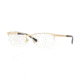 Versace VE1263 Progressive Prescription Eyeglasses, 53mm, Gold, VE1263-1002-53-PRO