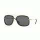 Versace VE2173 Sunglasses 125287-60 - Pale Gold/Black Frame, Grey Lenses