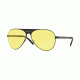 Versace VE2189 Sunglasses 126185-59 - Matte Black Frame, Yellow Lenses