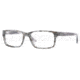 Versace VE3154 Eyeglass Frames 939-5417 - Striped Gray Demo Lens Frame