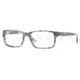 Versace VE3154 Bifocal Prescription Eyeglasses 939-5217 - Striped Gray Demo Lens Frame