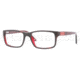 Versace VE3154 Eyeglass Frames 955-5217 - Havana / Red Frame
