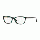 Versace VE3186 Single Vision Prescription Eyeglasses 5076-52 - Green Havana Transp Frame