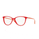 Versace VE3194 Single Vision Prescription Eyeglasses 938-54 - Transparent Red Frame