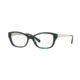 Versace VE3236 Single Vision Prescription Eyeglasses 5076-52 - Green Havana Frame
