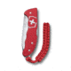 Victorinox Hunter Pro Alox Folding Knife with Clip and Paracord, Red, 130mm 0.9415.20