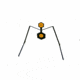 Viking Solutions AR500 Rifle Gong Spinner Target - AR500 steel with 10 &amp; 6 targets 3/8 Plate Includes stand, VKS-VRS001