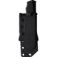Viper Basic2 Black Micarta Fixed Blade Knife, 8in Overall, 3.5in Stonewash D2 Tool Steel Sheepsfoot Blade, Black Canvas Micarta Handle, Black Kydex Belt Sheath, VT4032CB
