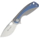 Viper Lille Framelock Tiium Folding Knife, 3.63in Closed, 2.5in Satin Bohler M390 SS Blade, Blue/Silver Anodized Titanium Handle, Thumb Pull, Pocket Clip, Designed By Jesper Voxnaes, V5962TIBL