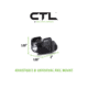 Viridian Weapon Technologies CTL Custom 580 Lumen LED Tactical Light w/ INSTANT-ON &amp; SafeCharge Power Bank, Lithium Ion, Black, 930-0043