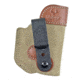 Viridian Weapon Technologies DeSantis Sof Tuck Suede Leather IWB Holster, Glock 19/23 and HK VP9 Compact w/ Viridian C Series w/ Instant-On, Ambidextrous, Brown, 950-0222