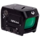 Viridian Weapon Technologies RFX44 Compact Closed Emitter Green Dot Sight w/High Mount for 1/3 Co-Witness, Black, 981-0113