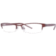 Visions 170 Single Vision Prescription Eyeglasses - Frame Burgundy, Size 52/18mm VIVISION17003