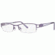Visions 174 Single Vision Prescription Eyeglasses - Frame Lilac, Size 52/18mm VIVISION17401