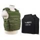 Vism 2963 Series Expert Plate Carrier w/ Two 11in X14in Soft Ballistic Panels, Green BSLCVPCVX2963G-A