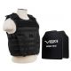 Vism 2963 Series Expert Plate Carrier w/ Two 10in X12in PE Ballistic Hard Plates, Black BPCVPCVX2963B-A