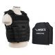 Vism 2963 Series Expert Plate Carrier w/ Two 10in X12in Soft Ballistic Panels, Black BSCVPCVX2963B-A