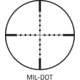 Vism 3-9x42 Rifle Scope with Integrated Green Laser/Black/Mil-Dot Reticle VSFLGBM3942G