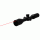 Vism 3-9X42 Rifle Scope With Integrated Red Laser/Black with Mil-Dot Reticle VSFLRBM3942G