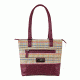 Vism Concealed Carry Printed Tote Bag, Burgundy, BWK002