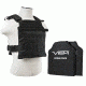 Vism Fast Plate Carrier w/2 10x12in Level IIIA Shooters Cut Soft Ballistic Panels, Black BSCVPCF2995B-A