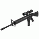 VISM Safari Series 1.5, 6X42 Rifle Scope/Red And Green Illum./Cross Plex Reticle, Green Lens, Black VSAFS15642G