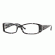 Vogue Eyeglasses VO2595B with No-Line Progressive Rx Prescription Lenses, Select Frame Color / Lens Diameter Black Glitter Frame / 50 mm Prescription Lenses